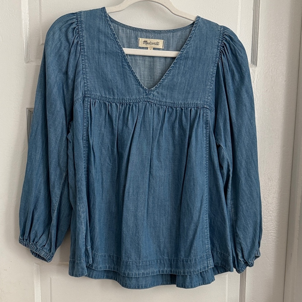 Madewell Women's Indigo Blouse